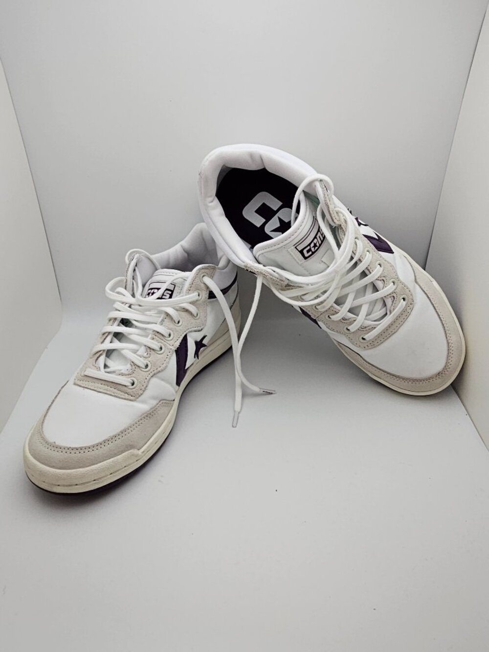 Unisex Cons Fastbreak Pro White & Purple M 6.5 W8